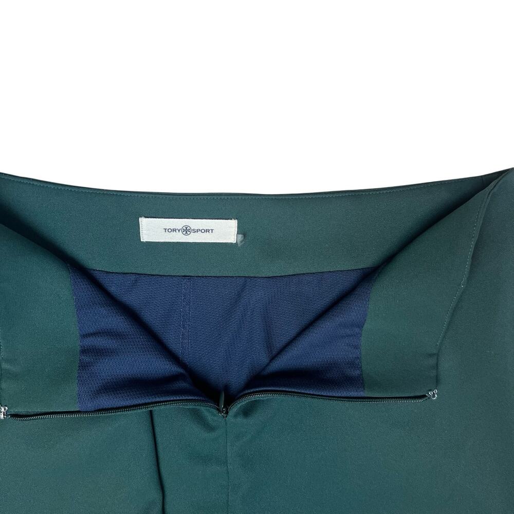 Tory Sport Tech Twill Ruffle Skort Green Preppy Medium - Picture 4 of 9